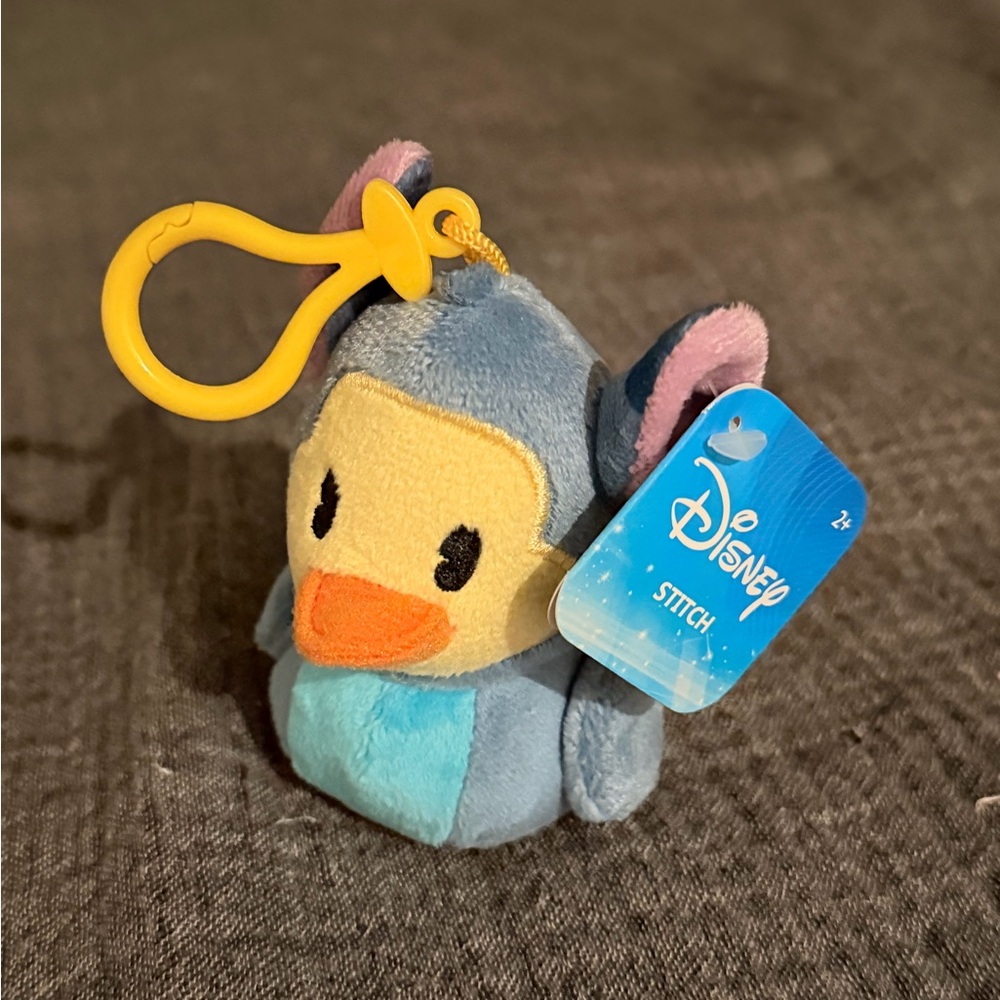 Disney Stitch Duck Bag Clip Keychain